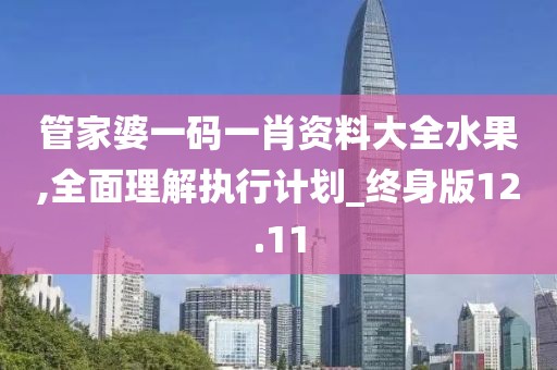 管家婆一码一肖资料大全水果,全面理解执行计划_终身版12.11
