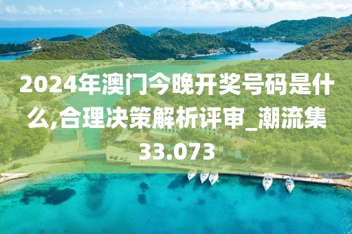 2024年澳门今晚开奖号码是什么,合理决策解析评审_潮流集33.073