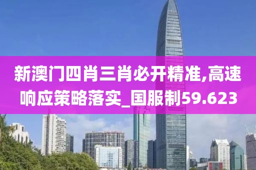 新澳门四肖三肖必开精准,高速响应策略落实_国服制59.623