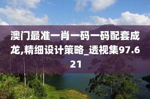 澳门最准一肖一码一码配套成龙,精细设计策略_透视集97.621