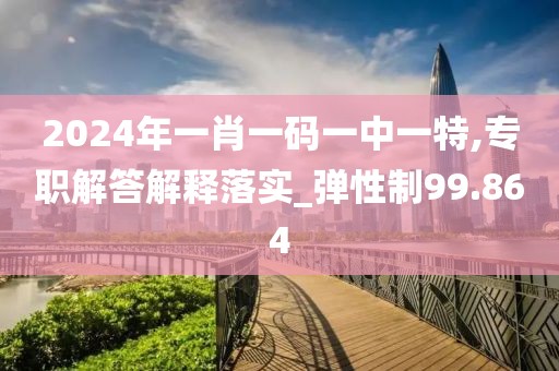 2024年一肖一码一中一特,专职解答解释落实_弹性制99.864