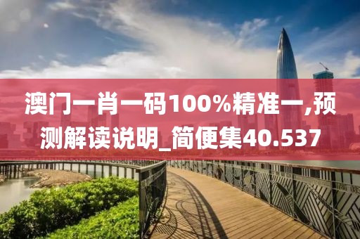 澳门一肖一码100%精准一,预测解读说明_简便集40.537