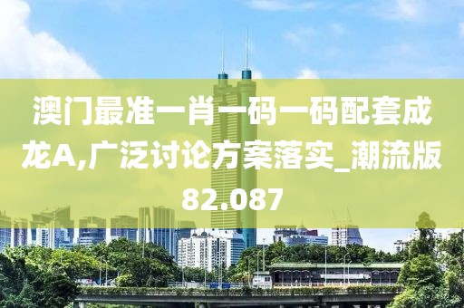 澳门最准一肖一码一码配套成龙A,广泛讨论方案落实_潮流版82.087