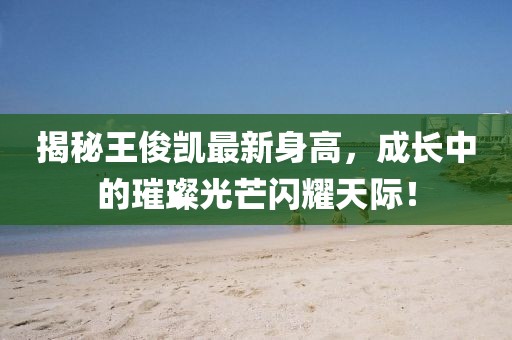 揭秘王俊凯最新身高，成长中的璀璨光芒闪耀天际！