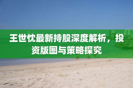 王世忱最新持股深度解析，投资版图与策略探究