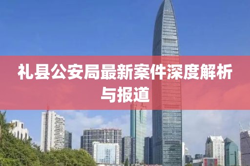 礼县公安局最新案件深度解析与报道