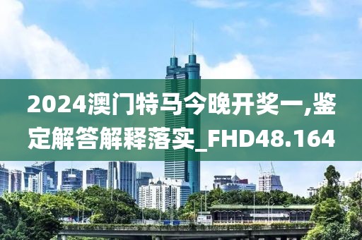 2024澳门特马今晚开奖一,鉴定解答解释落实_FHD48.164