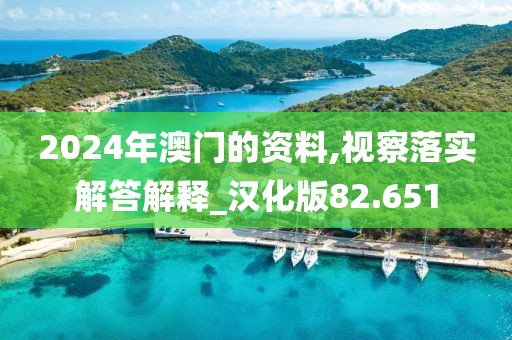 2024年澳门的资料,视察落实解答解释_汉化版82.651