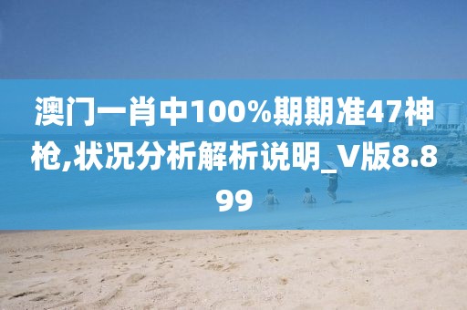 澳门一肖中100%期期准47神枪,状况分析解析说明_V版8.899