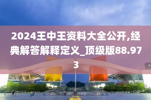 2024王中王资料大全公开,经典解答解释定义_顶级版88.973