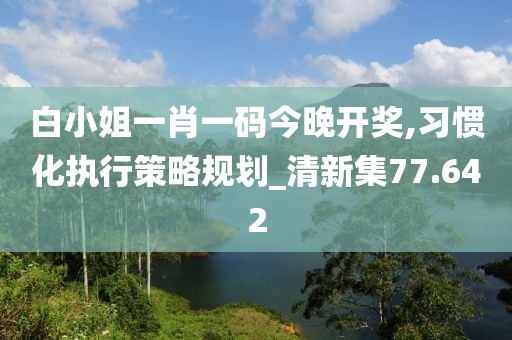 白小姐一肖一码今晚开奖,习惯化执行策略规划_清新集77.642