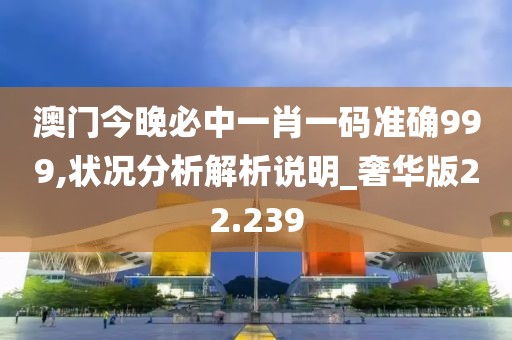 澳门今晚必中一肖一码准确999,状况分析解析说明_奢华版22.239
