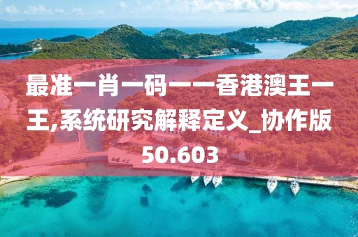最准一肖一码一一香港澳王一王,系统研究解释定义_协作版50.603