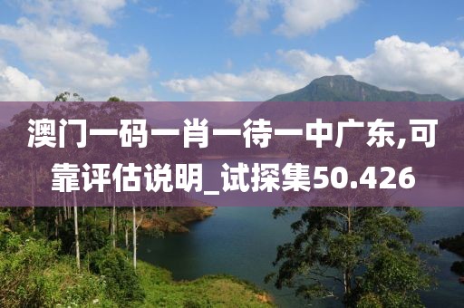 澳门一码一肖一待一中广东,可靠评估说明_试探集50.426
