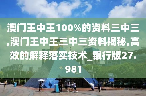 澳门王中王100%的资料三中三,澳门王中王三中三资料揭秘,高效的解释落实技术_银行版27.981