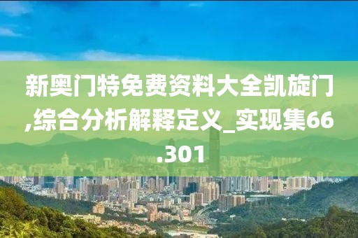 新奥门特免费资料大全凯旋门,综合分析解释定义_实现集66.301