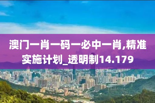澳门一肖一码一必中一肖,精准实施计划_透明制14.179