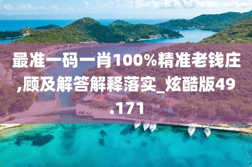 最准一码一肖100%精准老钱庄,顾及解答解释落实_炫酷版49.171