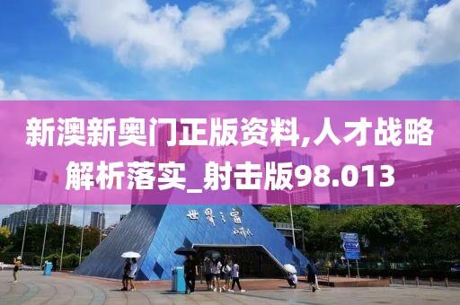 新澳新奥门正版资料,人才战略解析落实_射击版98.013