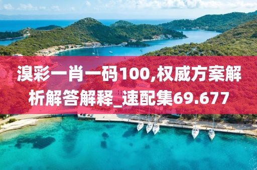 溴彩一肖一码100,权威方案解析解答解释_速配集69.677