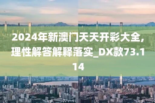 2024年新澳门天天开彩大全,理性解答解释落实_DX款73.114