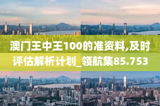 澳门王中王100的准资料,及时评估解析计划_领航集85.753