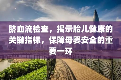 脐血流检查，揭示胎儿健康的关键指标，保障母婴安全的重要一环