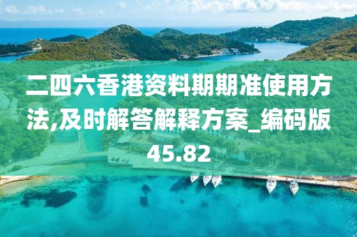 二四六香港资料期期准使用方法,及时解答解释方案_编码版45.82
