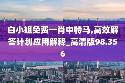 白小姐免费一肖中特马,高效解答计划应用解释_高清版98.356
