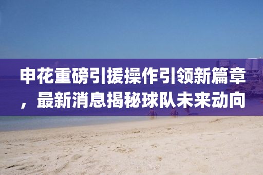 申花重磅引援操作引领新篇章，最新消息揭秘球队未来动向