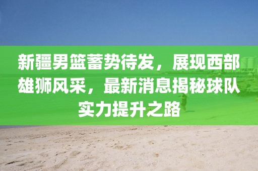 新疆男篮蓄势待发，展现西部雄狮风采，最新消息揭秘球队实力提升之路