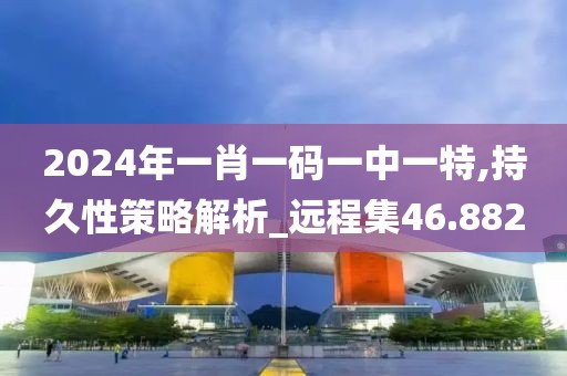 2024年一肖一码一中一特,持久性策略解析_远程集46.882