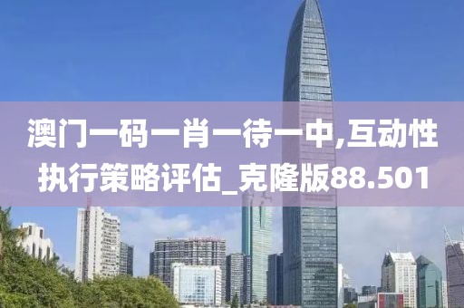 澳门一码一肖一待一中,互动性执行策略评估_克隆版88.501