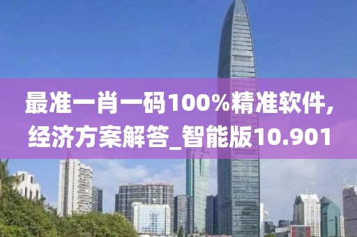 最准一肖一码100%精准软件,经济方案解答_智能版10.901