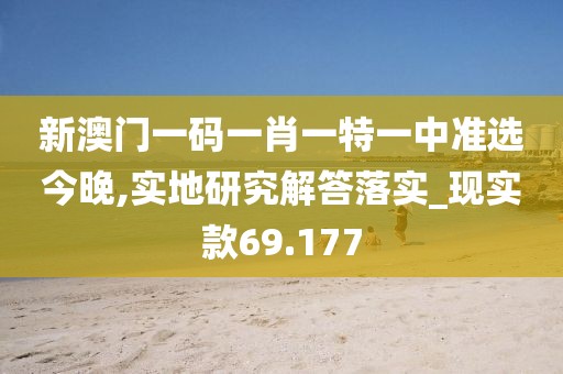 新澳门一码一肖一特一中准选今晚,实地研究解答落实_现实款69.177