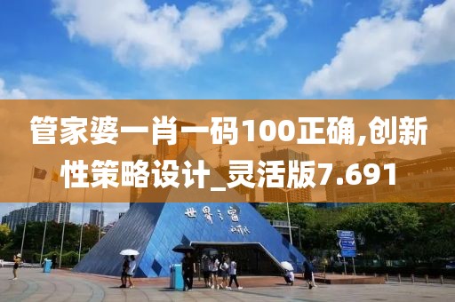 管家婆一肖一码100正确,创新性策略设计_灵活版7.691