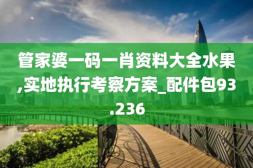 管家婆一码一肖资料大全水果,实地执行考察方案_配件包93.236