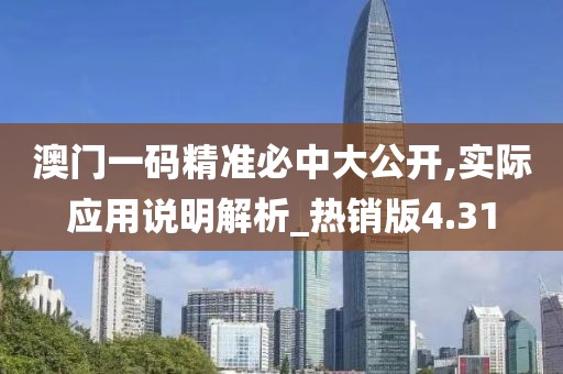 澳门一码精准必中大公开,实际应用说明解析_热销版4.31