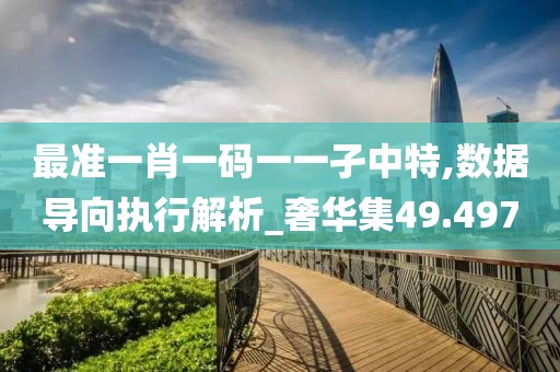 最准一肖一码一一孑中特,数据导向执行解析_奢华集49.497