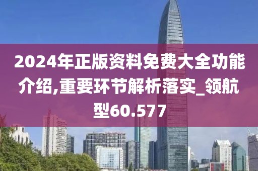 2024年正版资料免费大全功能介绍,重要环节解析落实_领航型60.577