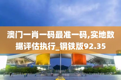 澳门一肖一码最准一码,实地数据评估执行_钢铁版92.35