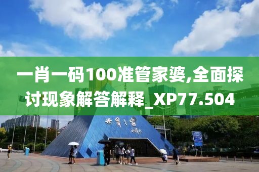 一肖一码100准管家婆,全面探讨现象解答解释_XP77.504