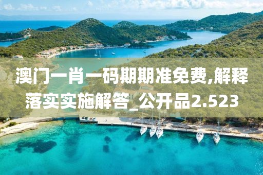 澳门一肖一码期期准免费,解释落实实施解答_公开品2.523