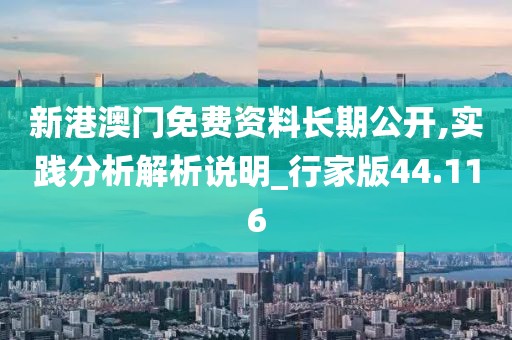 新港澳门免费资料长期公开,实践分析解析说明_行家版44.116