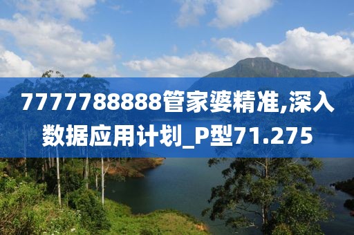 7777788888管家婆精准,深入数据应用计划_P型71.275