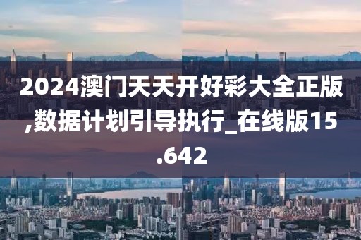 2024澳门天天开好彩大全正版,数据计划引导执行_在线版15.642