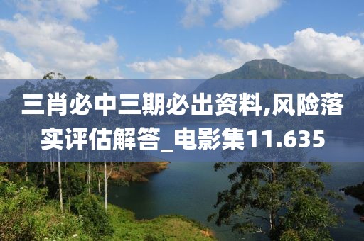 三肖必中三期必出资料,风险落实评估解答_电影集11.635