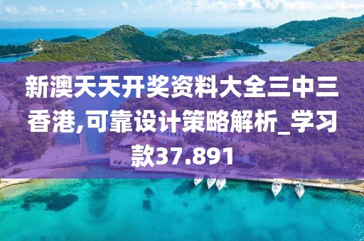 新澳天天开奖资料大全三中三香港,可靠设计策略解析_学习款37.891