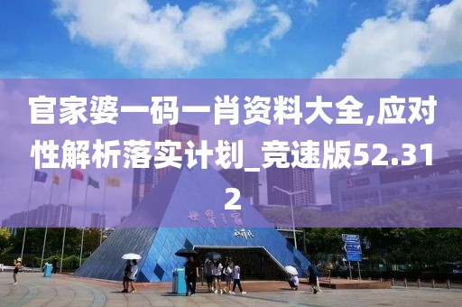 官家婆一码一肖资料大全,应对性解析落实计划_竞速版52.312