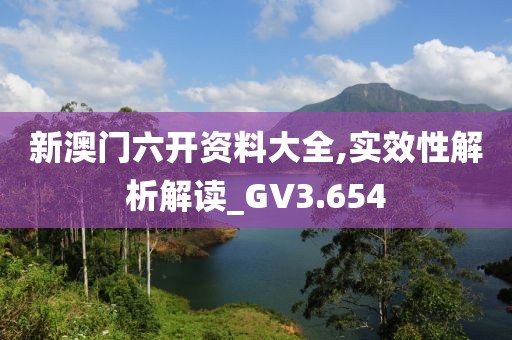 新澳门六开资料大全,实效性解析解读_GV3.654